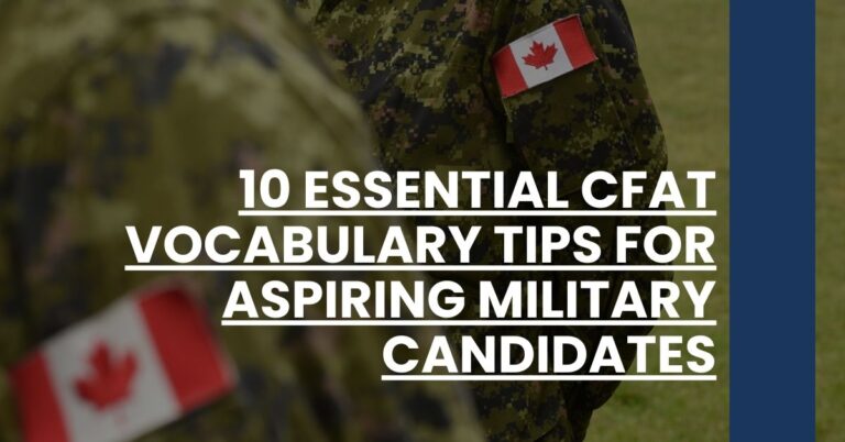 10 Essential CFAT Vocabulary Tips for Aspiring Military Candidates Feature Image