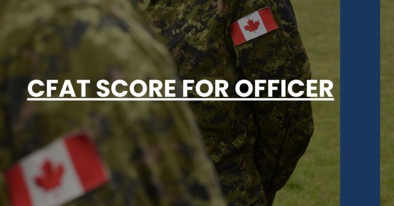 CFAT Score for Officer Feature Image